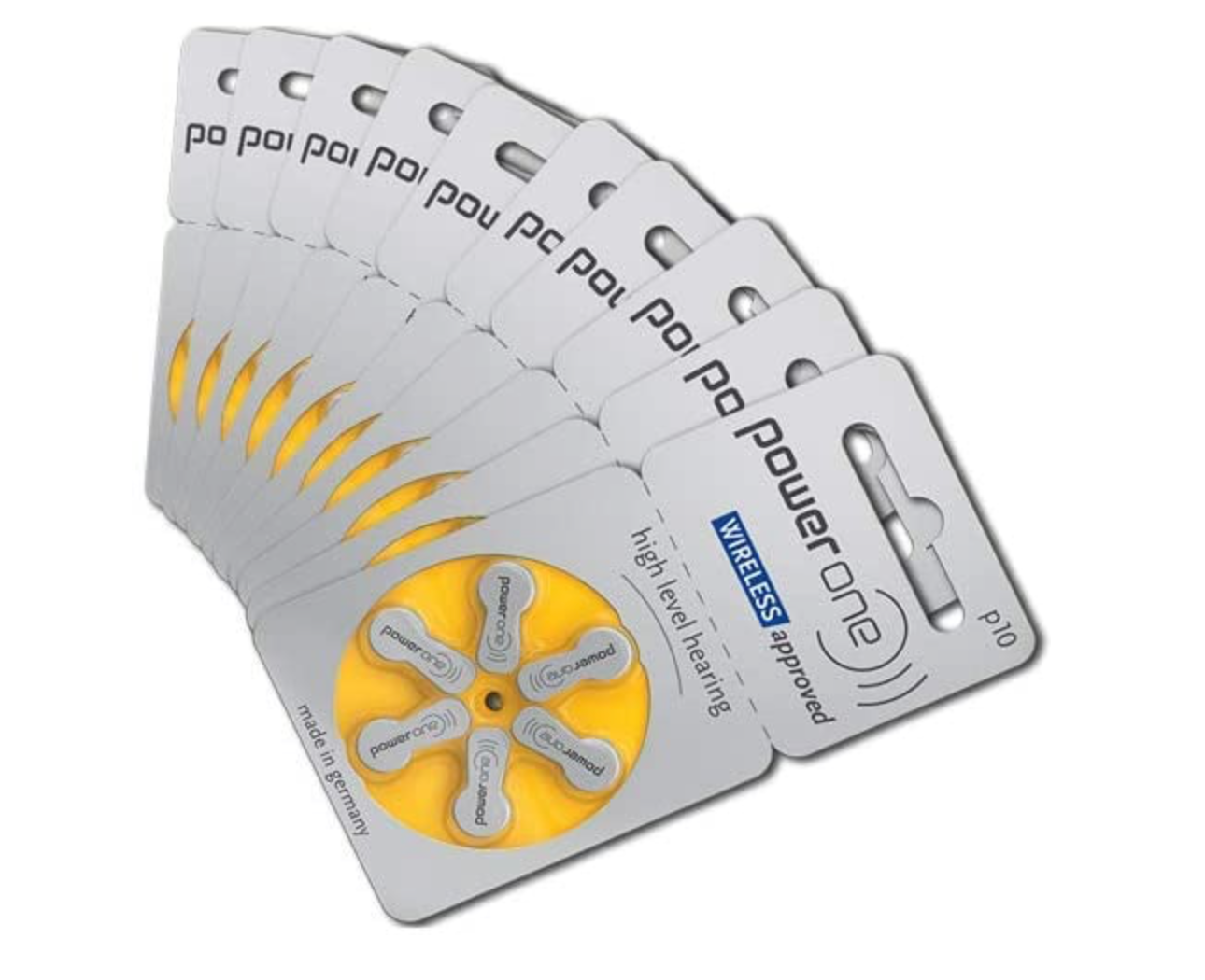 Power One size 10 Hearing Aid Batteries